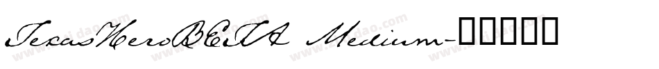 TexasHeroBETA Medium字体转换